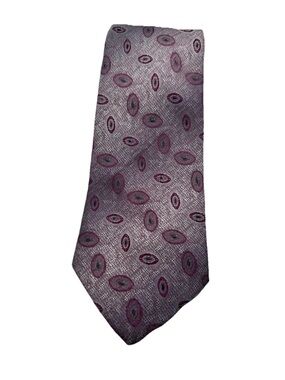 Men's Purple Patterned Silk Tie